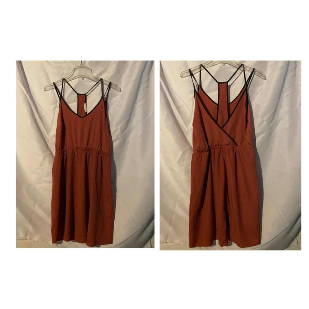Burnt Orange Dress, Lush, Large